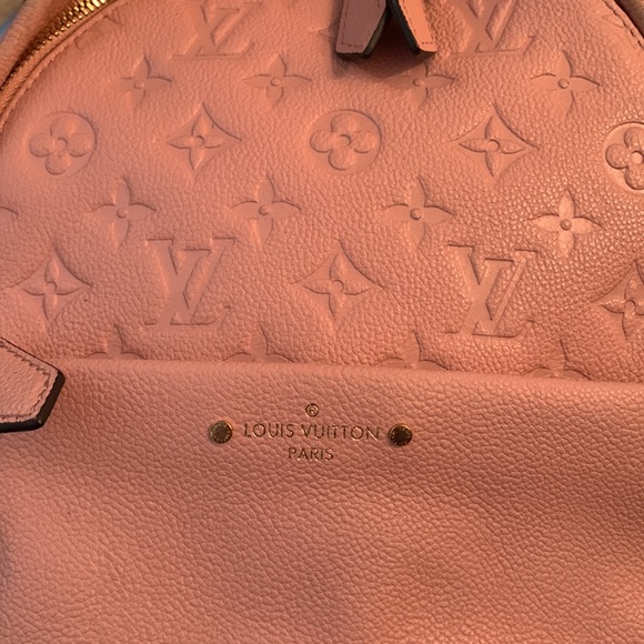Louis Vuitton Sorbonne Empreinte Leather Monogram Backpack in Pink USED - Picture 3 of 11